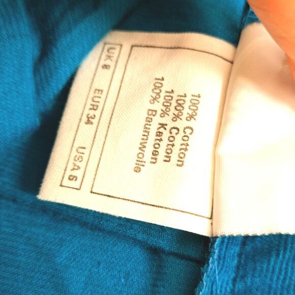 Vintage Laura Ashley women's Corduroy full Pleated Skirt - Picture 4 of 7